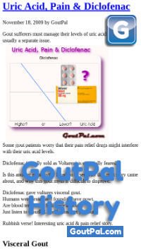 Diclofenac For Gout Document Change History